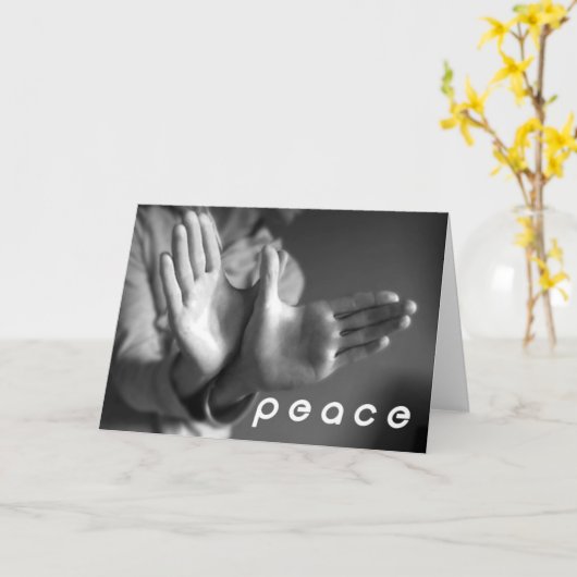 Frieden Karte (Gelbe Blume)