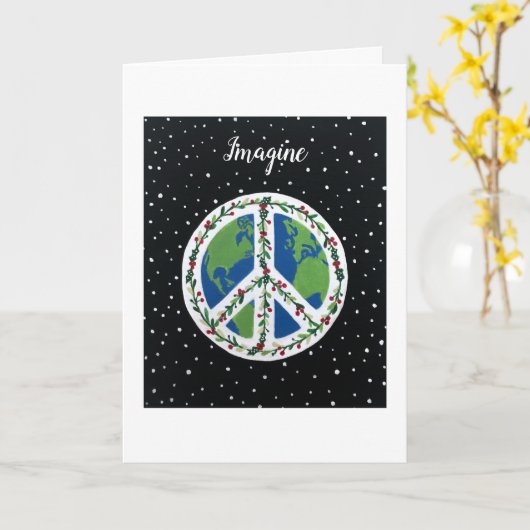 Frieden Karte (Gelbe Blume)