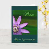 FRIEDEN KARTE (Gelbe Blume)