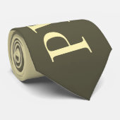 Frieden, kein Krieg, subtil elegante braun Krawatte (Gerollt)