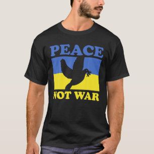 Frieden kein Krieg Ukraine Friedenstaube T-Shirt