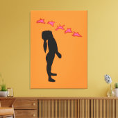 Frieden, keine Kriegskanäle mehr drucken Leinwanddruck (Insitu (Wohnzimmer))