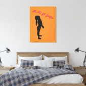 Frieden, keine Kriegskanäle mehr drucken Leinwanddruck (Insitu (Schlafzimmer))