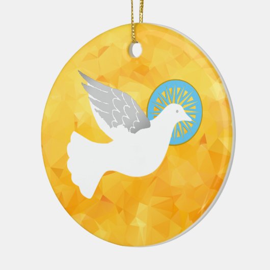 Frieden Keramik Ornament (Links)