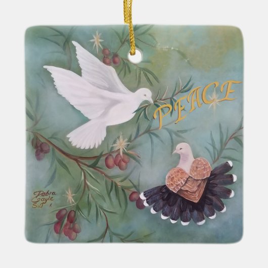 Frieden keramikornament (Vorderseite)