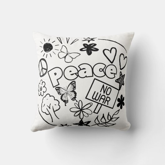 Frieden Kissen (Rückseite)