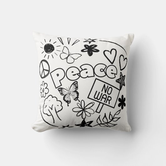 Frieden Kissen (Vorderseite)