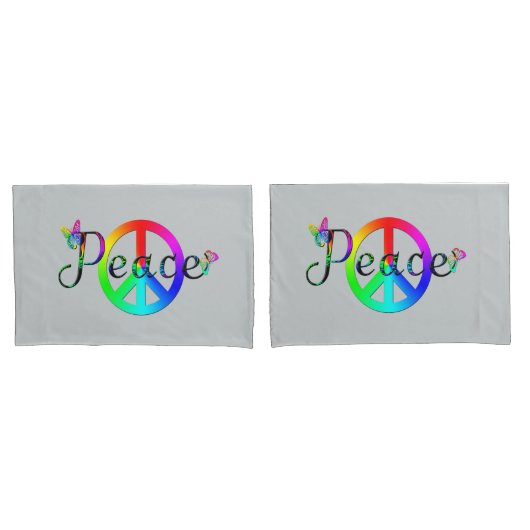 Frieden Kissenbezug (Vorderseite-Set)