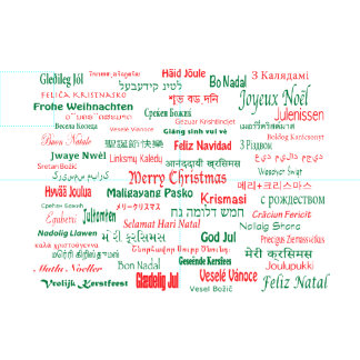Frieden koexistieren glückliche frohe Weihnachten Stoff