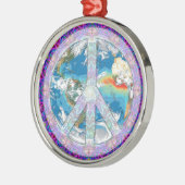 Frieden - koexistieren Sie Ornament Aus Metall (Links)