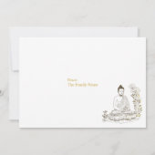 Frieden kommt aus Buddha Einladung (Rückseite)