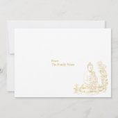 Frieden kommt aus Buddha Einladung (Rückseite)