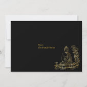 Frieden kommt aus Buddha Einladung (Rückseite)