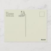 Frieden kommt aus Buddha Postkarte (Rückseite)