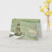 Frieden kommt aus. Buddha-Zitat-Karte Karte (Gelbe Blume)