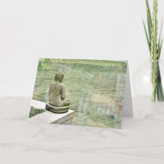 Frieden kommt aus. Buddha-Zitat-Karte Karte (Vorderseite)