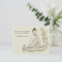 Frieden kommt von innen Buddha