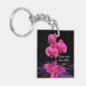 Frieden kommt von innen her Orchids Schlüsselanhän Schlüsselanhänger (Vorderseite links)