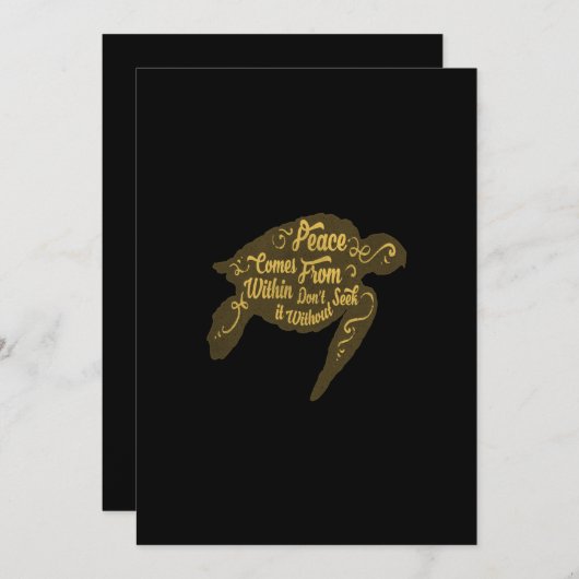 Frieden kommt von innen nicht suchen ohne einladung (Vorne/Hinten)