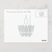 Frieden kommt von innerhalb Buddha Zitat Postkarte (Rückseite)