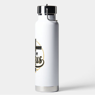 Frieden kommt von Jesus Christliches Kreuz-Shirt Trinkflasche