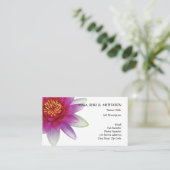 Frieden L schöne rosa Lotos-Blume/Wasser-Lilie Visitenkarte (Stehend Vorderseite)