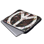 Frieden Laptopschutzhülle (Vorne Knopf)