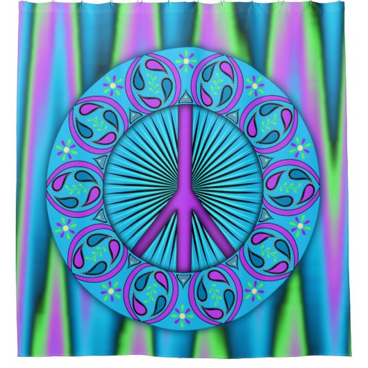 Frieden ~ Leaf Duschvorhang (Vorderseite)