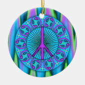 Frieden ~ Leaf Keramikornament (Vorne)