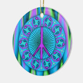 Frieden ~ Leaf Keramikornament (Links)