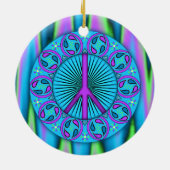 Frieden ~ Leaf Keramikornament (Hinten)