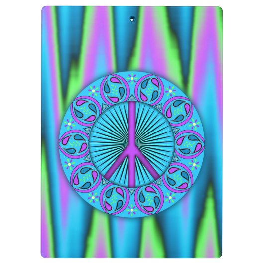 Frieden ~ Leaf Klemmbrett (Rückseite)