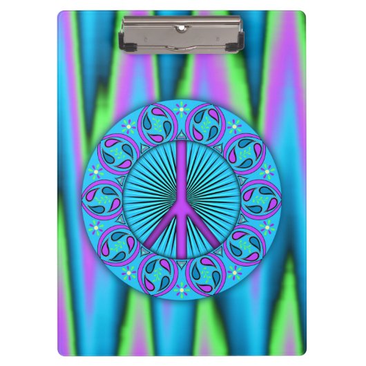 Frieden ~ Leaf Klemmbrett (Vorderseite)