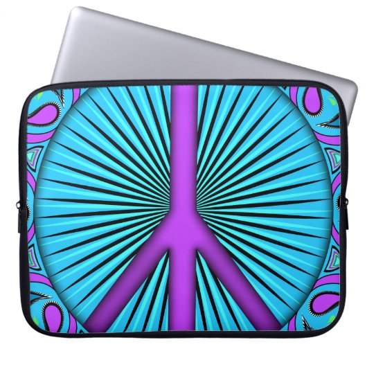 Frieden ~ Leaf Laptopschutzhülle (Vorderseite)