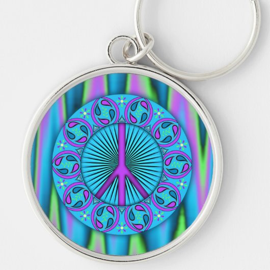 Frieden ~ Leaf Schlüsselanhänger (Vorne)