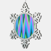 Frieden ~ Leaf Schneeflocken Zinn-Ornament (Rechts)