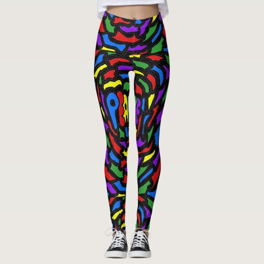 Frieden Leggings (Vorderseite)