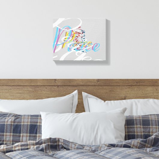 Frieden Leinwanddruck (Insitu (Schlafzimmer))
