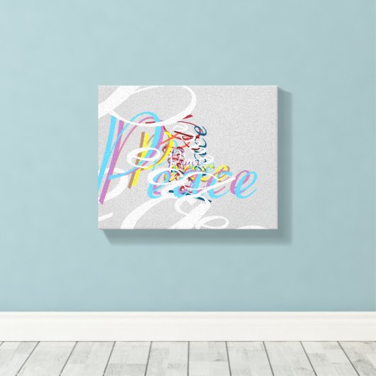 Frieden Leinwanddruck (Insitu (Holzboden))