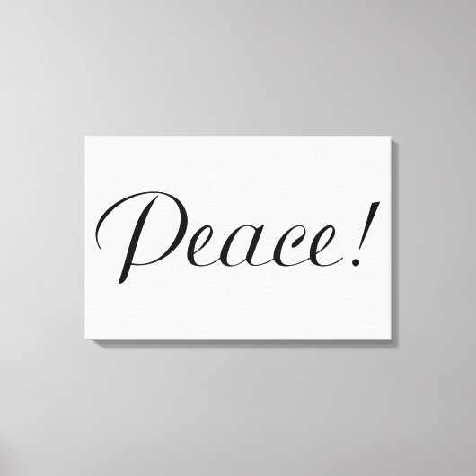 FRIEDEN LEINWANDDRUCK (Vorderseite)