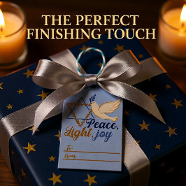 Frieden, Licht, Joy Hanukkah Geschenkanhänger