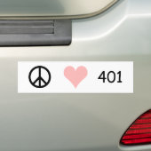 Frieden, Liebe, 401 Autoaufkleber (Auf Auto)