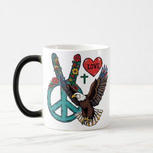 Frieden, Liebe, Adler Verwandlungstasse