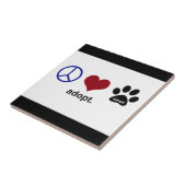 Frieden, Liebe, adoptieren Fliese (Seite)