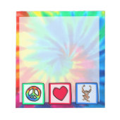 Frieden, Liebe, Affen Notizblock (Vorderseite)