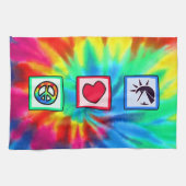 Frieden, Liebe, Ägypter Geschirrtuch (Horizontal)