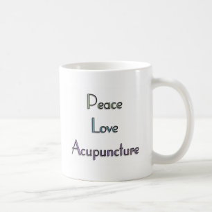 Frieden, Liebe, Akupunktur Kaffeetasse