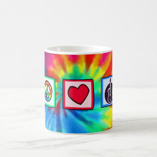 Frieden, Liebe, Akustikgitarren Kaffeetasse