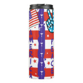 Frieden, Liebe, Amerika Thermosbecher (Rückseite)