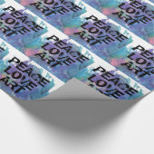 FRIEDEN | LIEBE | ART + abstrakte Kunst | Geschenkpapier (Ecke)